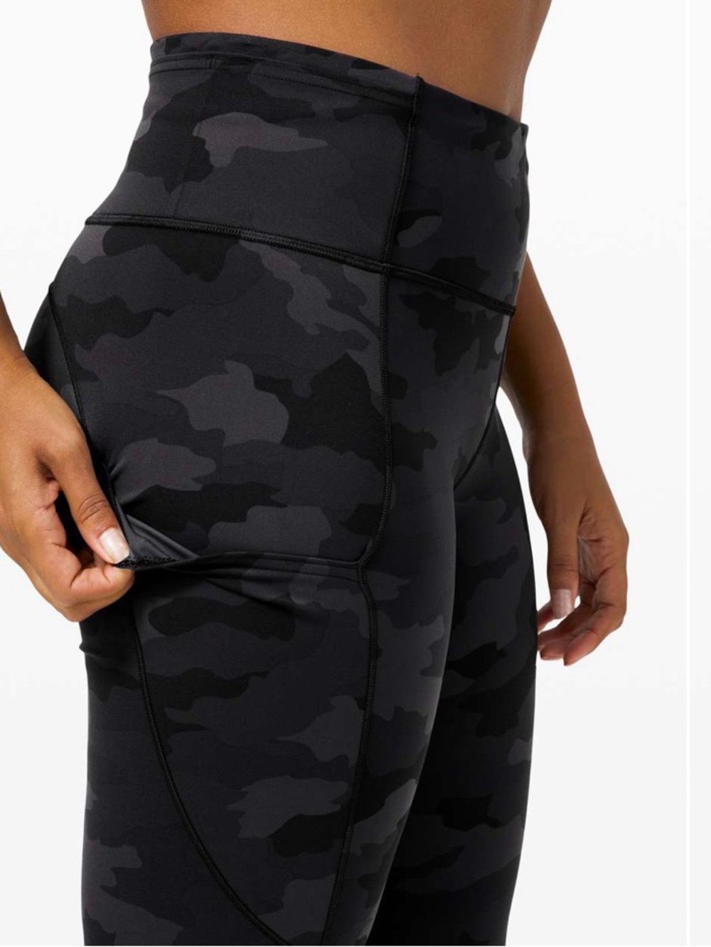 Lululemon Fast & Free Tight II 25” Camo Size 2 Nulux High Rise Running Leggings